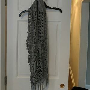 Grey infinity scarf